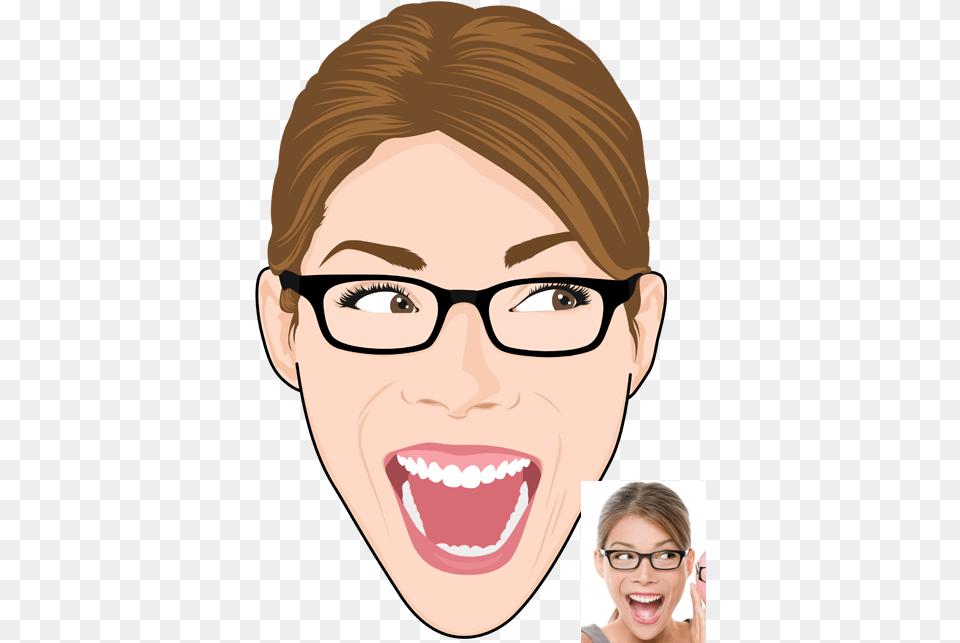 Cartoonize Face, Accessories, Teeth, Person, Mouth Png Image