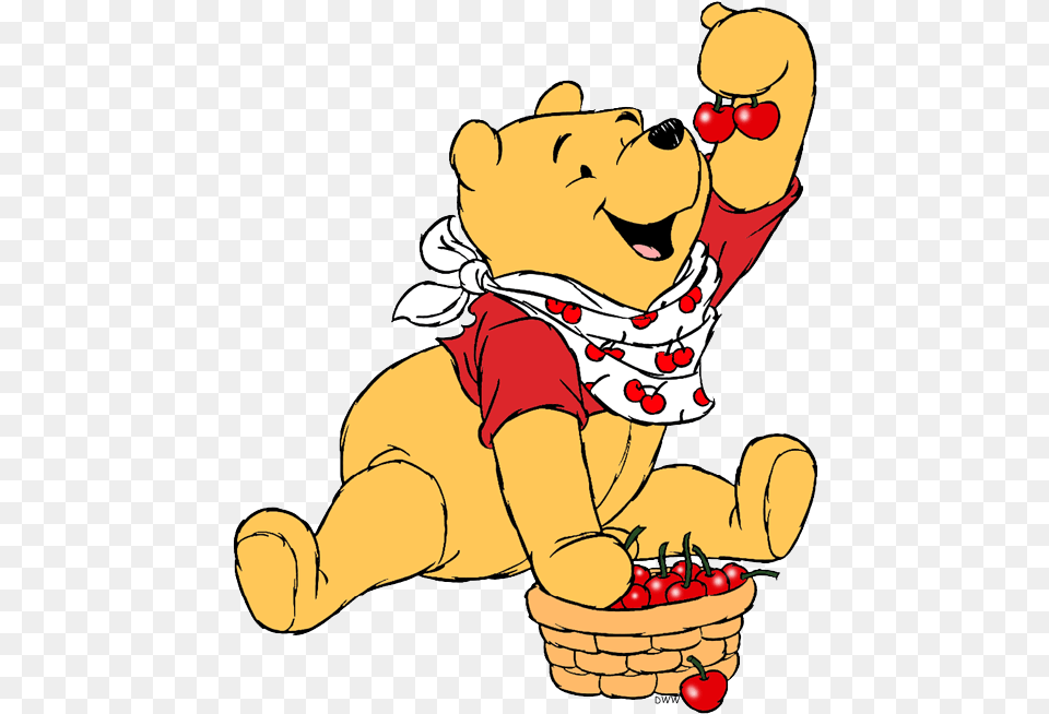 Cartoonized Winnie The Pooh, Baby, Person, Cartoon, Food Png Image