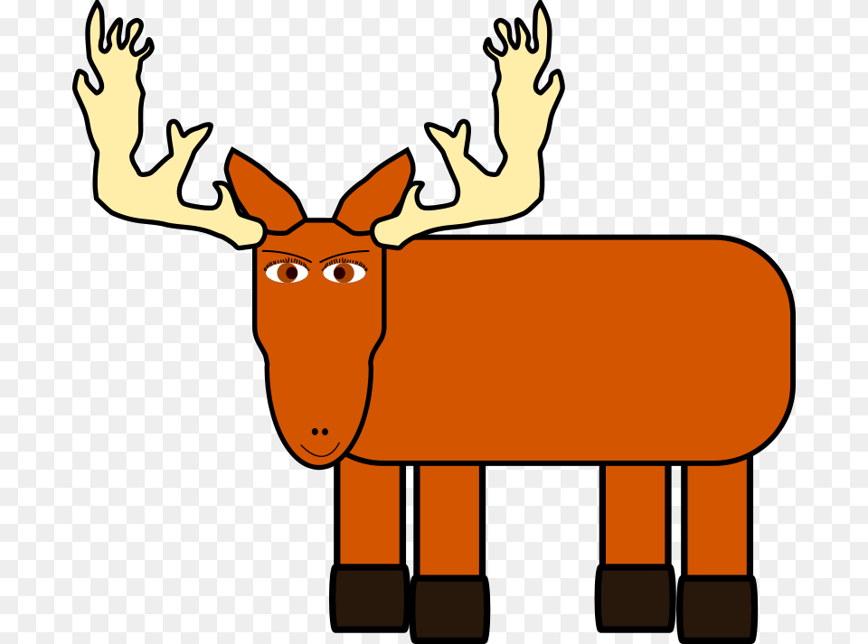 Cartoonmooseremix, Animal, Deer, Mammal, Wildlife Png Image