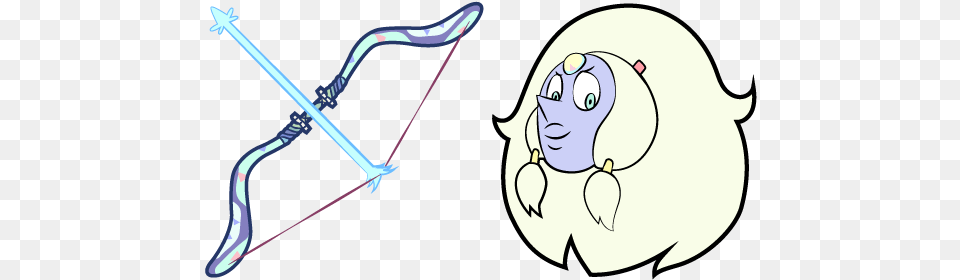 Cartoonscursorstwitter Steven Universe Opal Bow, Weapon, Face, Head, Person Png Image