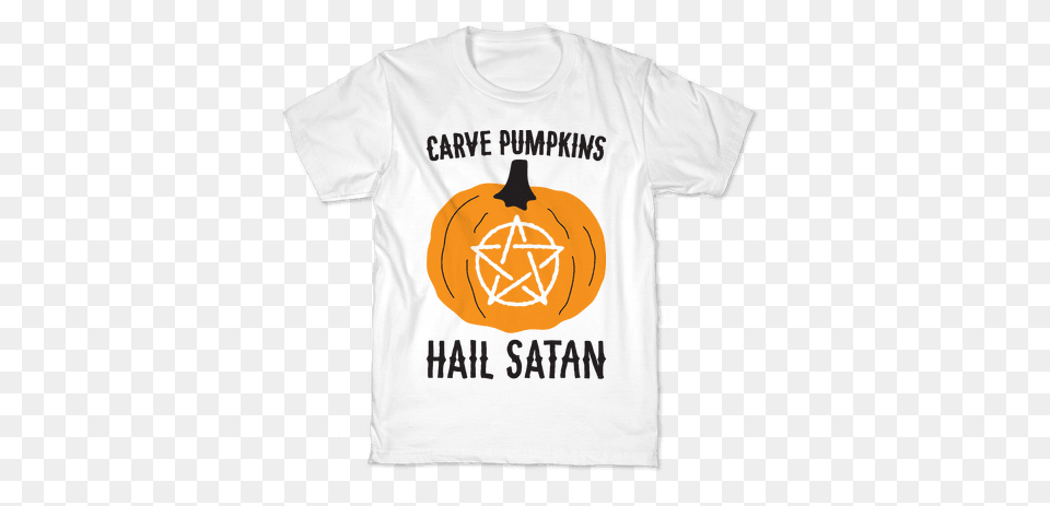 Carve Pumpkins Hail Satan Kids T Shirt Somethin Bout A Truck Shirt, Clothing, Food, Plant, Produce Free Png Download