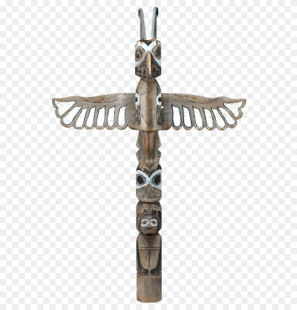 Carved And Painted Totem Pole, Architecture, Emblem, Pillar, Symbol Png