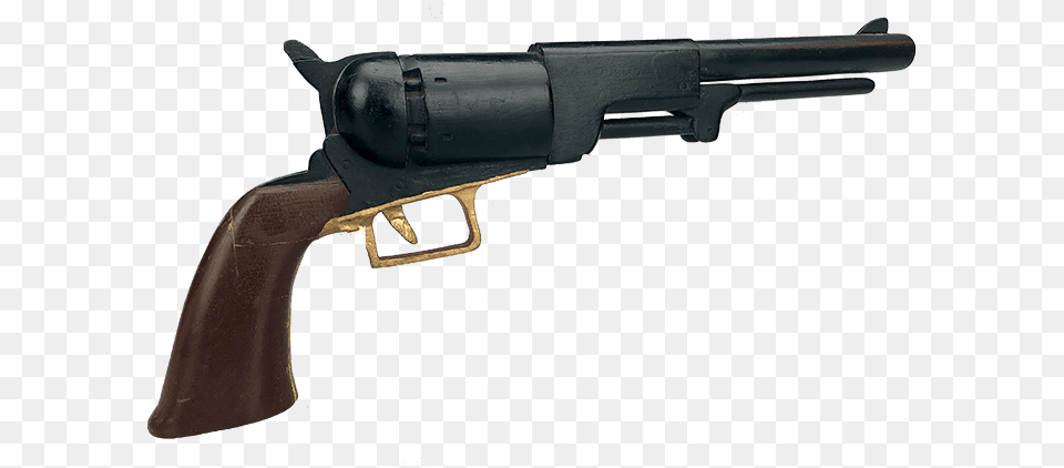 Carved Colt Dragoon Revolver Toz 36 Revolver, Firearm, Gun, Handgun, Weapon Free Png
