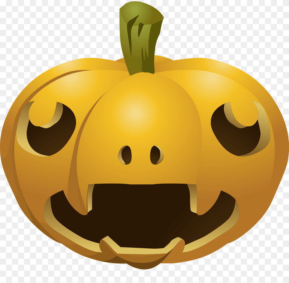 Carved Pumpkins Wide Open Mouth Rolling Eyes Clipart, Food, Plant, Produce, Pumpkin Free Png