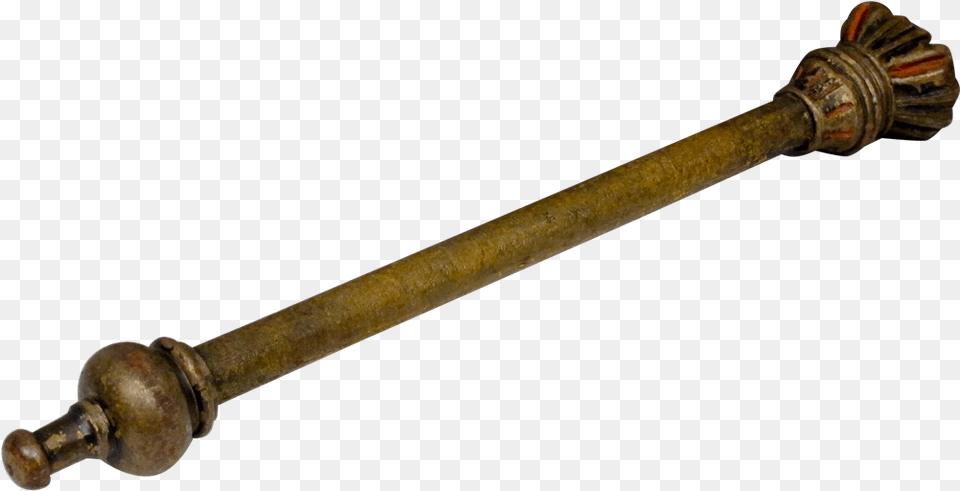Carved Wood Leather And Paint Scepter Ruby Lane, Mace Club, Weapon, Drive Shaft, Machine Free Png Download