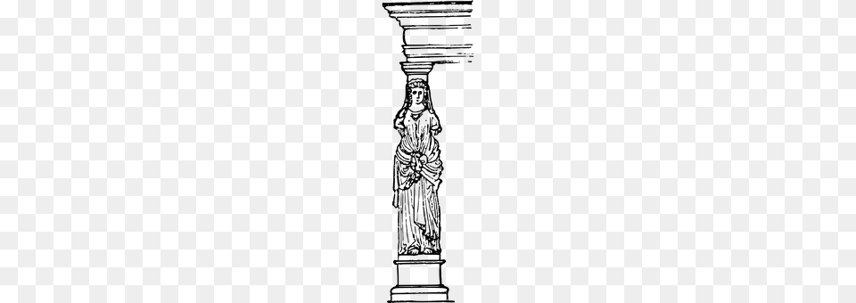 Caryatid Gray Png Image