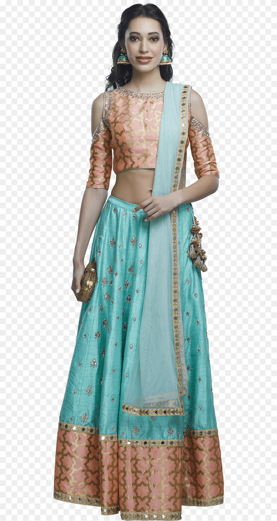 Casa 9 Mint Green Lehenga Amp Dupatta, Adult, Female, Person, Woman Png