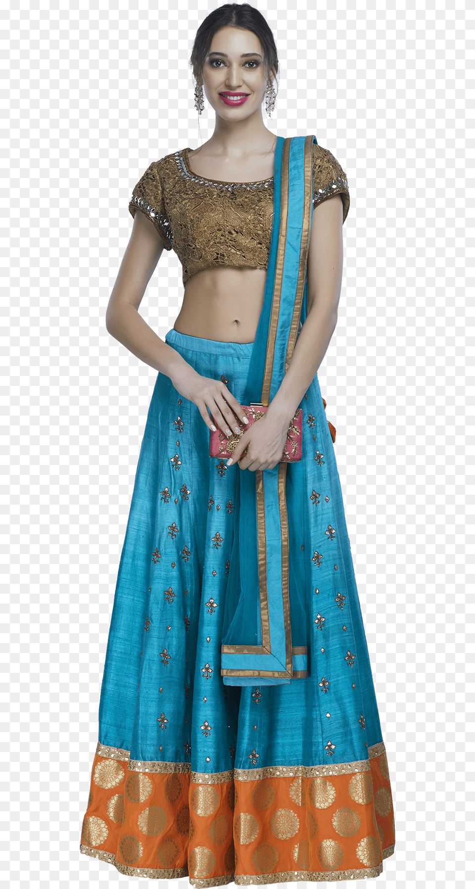 Casa 9 Turquoise Lehenga Set Photo Shoot, Adult, Female, Person, Silk Png Image