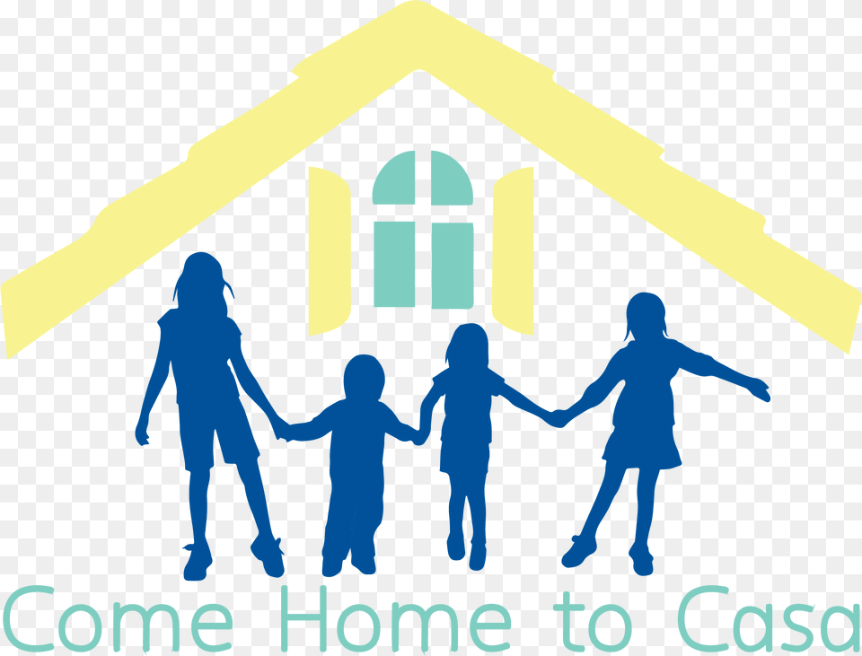 Casa De Amparo Is Hosting An Open House And Supply Children Holding Hands Silhouette, Neighborhood, Person, Baby, Body Part Free Png