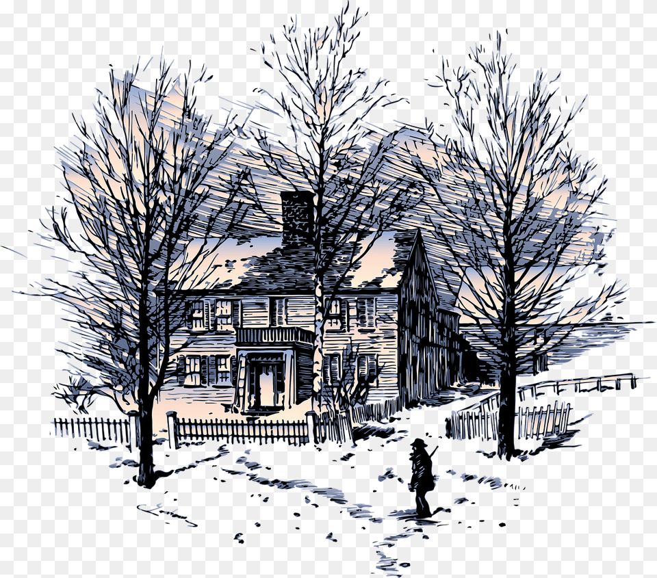 Casa De Invierno, Art, Drawing, Outdoors, Person Free Png