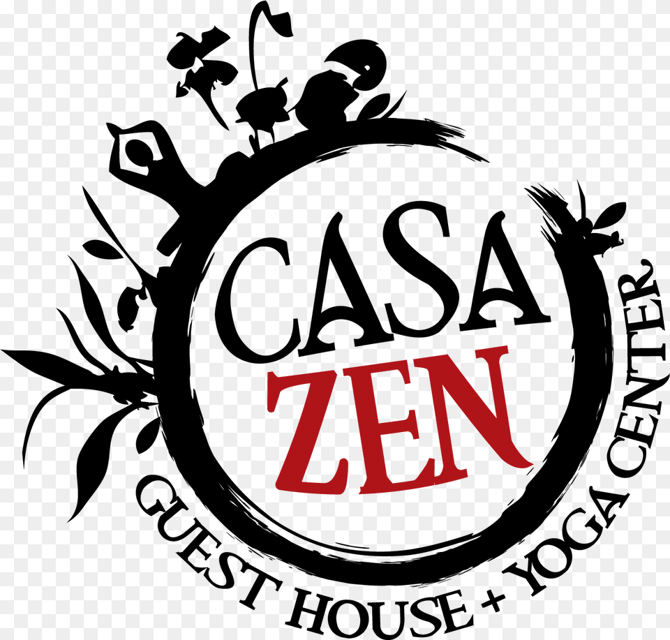 Casa Zen Guesthouse And Yoga Center Illustration, Logo, Text Free Png Download