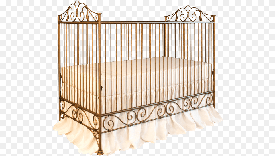 Casablanca Crib Vintage Gold Bratt Decor Casablanca Crib Venetian Gold, Furniture, Infant Bed Png Image