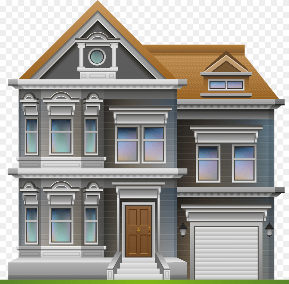 Casas Palcios E Etc Detailed Cartoon House, Architecture, Building, Housing, Clock Tower Free Png Download