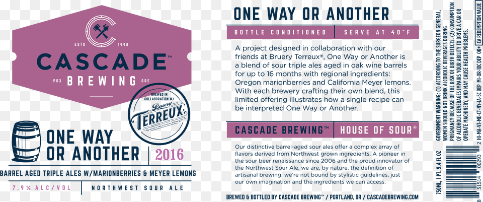 Cascade Rose City Sour 2017, Advertisement, Poster, Business Card, Paper Free Png Download