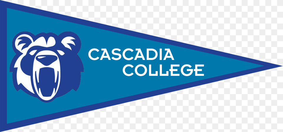Cascadia College Pennant Gear Up, Logo, Animal, Mammal, Pig Free Png Download