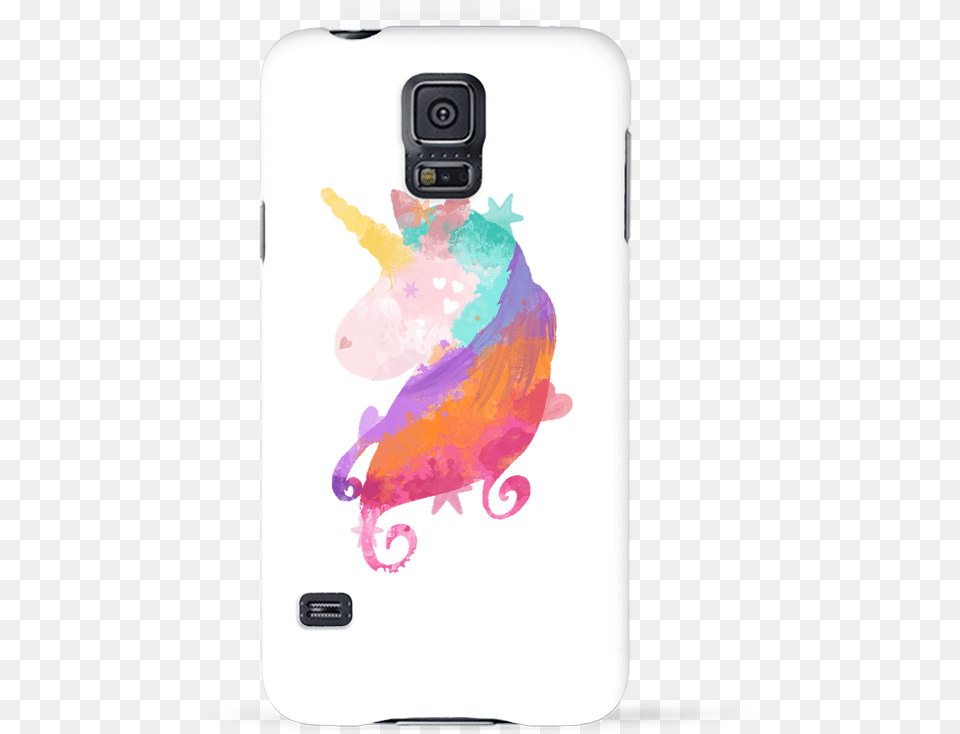 Case 3d Samsung Galaxy S5 Watercolor Unicorn By Pinkglitter Iphone, Electronics, Mobile Phone, Phone Free Png