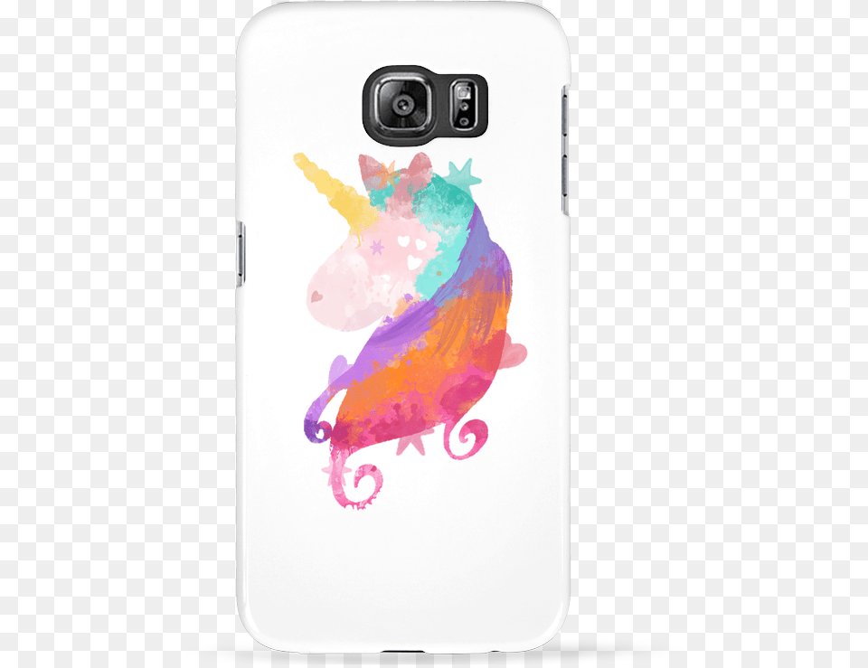 Case 3d Samsung Galaxy S6 Watercolor Unicorn Samsung Galaxy, Electronics, Mobile Phone, Phone, Art Png Image