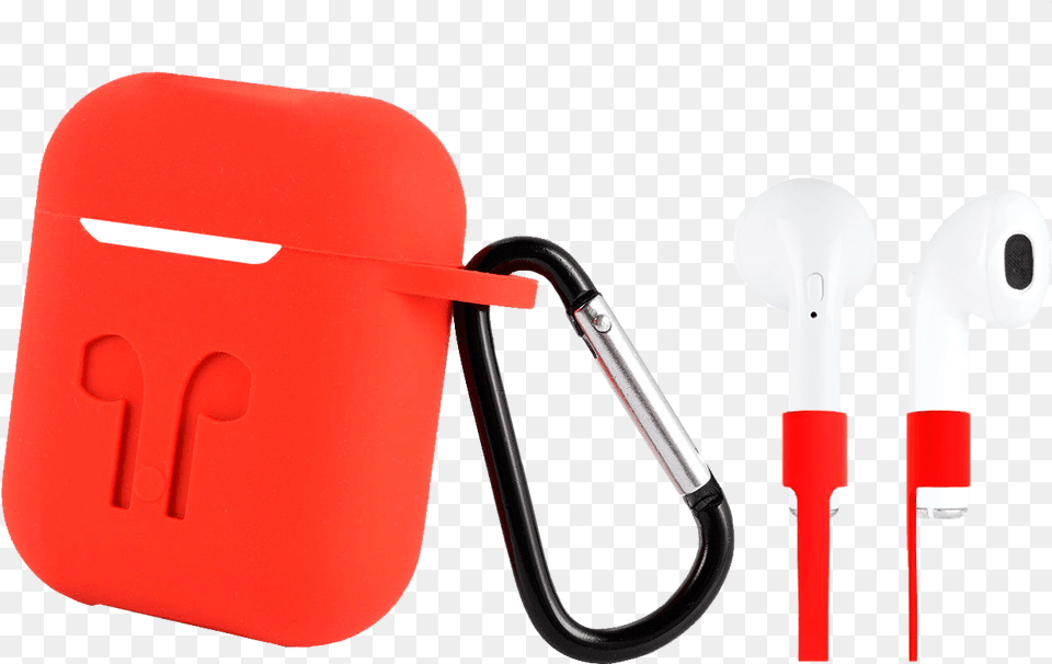 Case And Strap For Airpods Red, Cutlery, Spoon, Electronics, Appliance Free Transparent Png