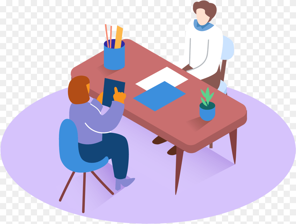 Case Interview Questions With Examples Mconsultingprep Job Interview, Table, Furniture, Conversation, Person Free Transparent Png