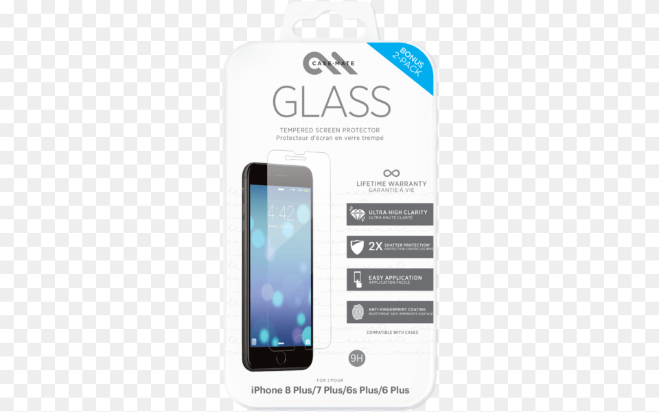 Case Mate 2pack Iphone 8 Plus7 Plus6 Plus Glass Screen Protectors Car, Electronics, Mobile Phone, Phone Free Png