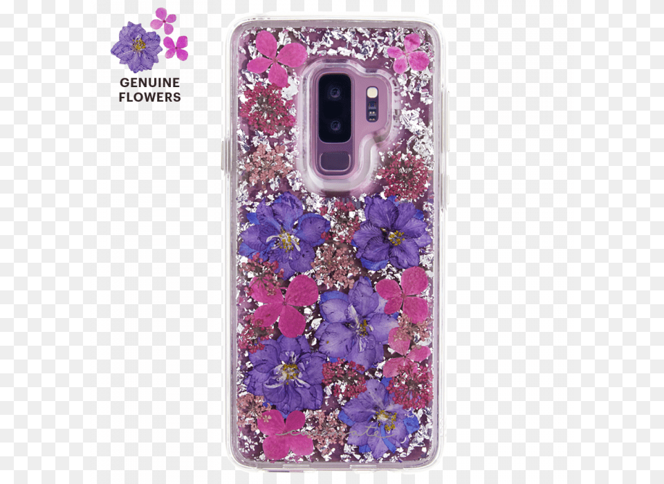Case Mate Samsung Galaxy S9 Purple Karat Petals Back Case Mate Petals Case, Electronics, Mobile Phone, Phone, Flower Png Image