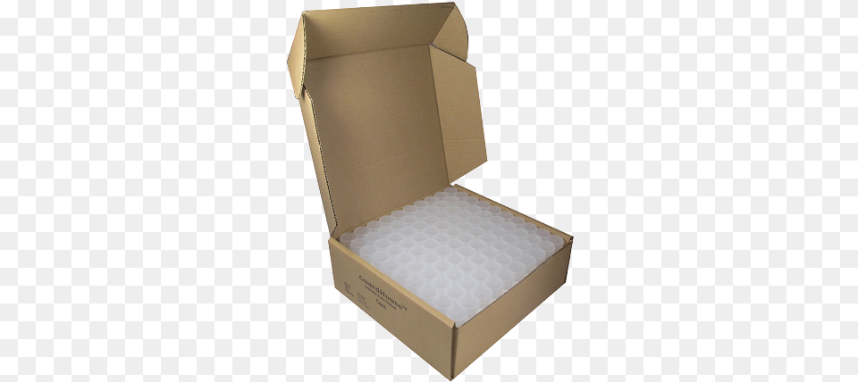 Case Of 100 Guardhouse Nickel Square Coin Storage Tubes Cushion, Box, Cardboard, Carton, Furniture Png
