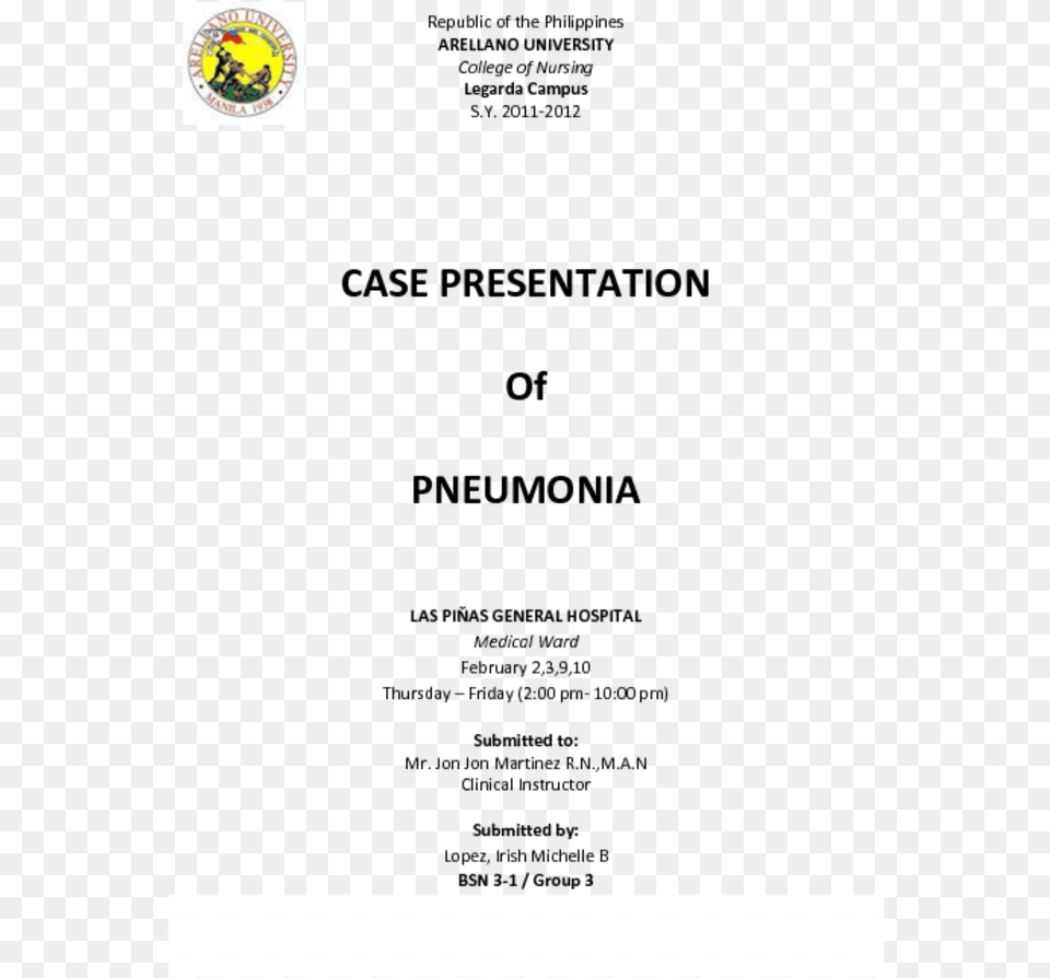 Case Study Of Bisleri Pneumonia Case Study Nursing Free Png