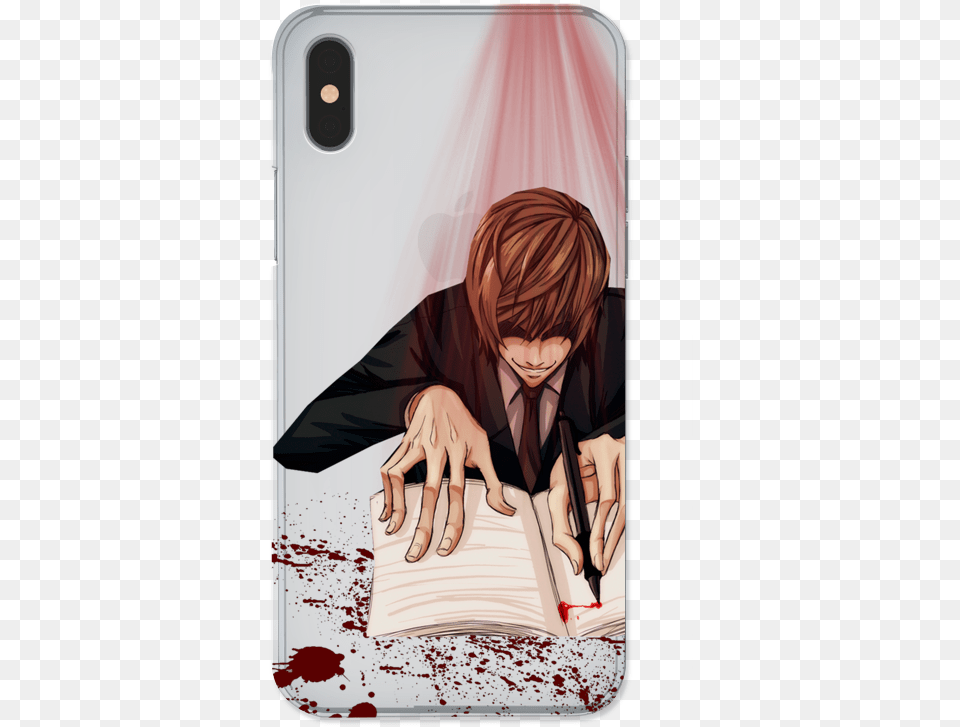 Case Transparente Light Yagami De Luh Rodriguesna Imagens Do Light Yagami, Book, Comics, Publication, Person Free Transparent Png