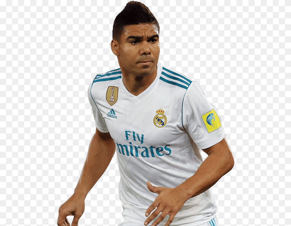 Casemiro Soccer Player, Shirt, Clothing, Adult, Person Free Transparent Png