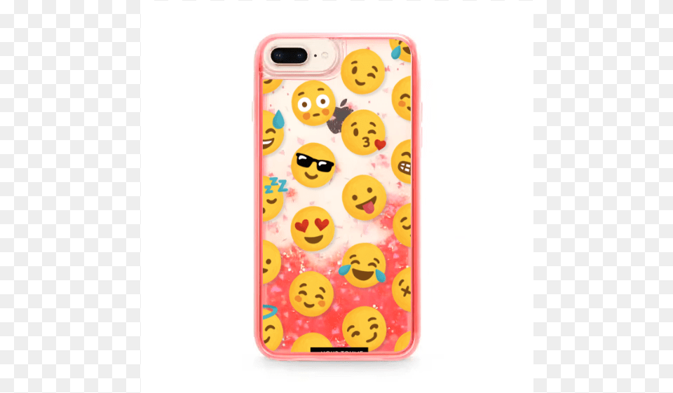 Casetify Glitter Case For Iphone 8 Plus Emoji Love Iphone Case Yellowpink By Casetify, Electronics, Phone, Mobile Phone Free Transparent Png