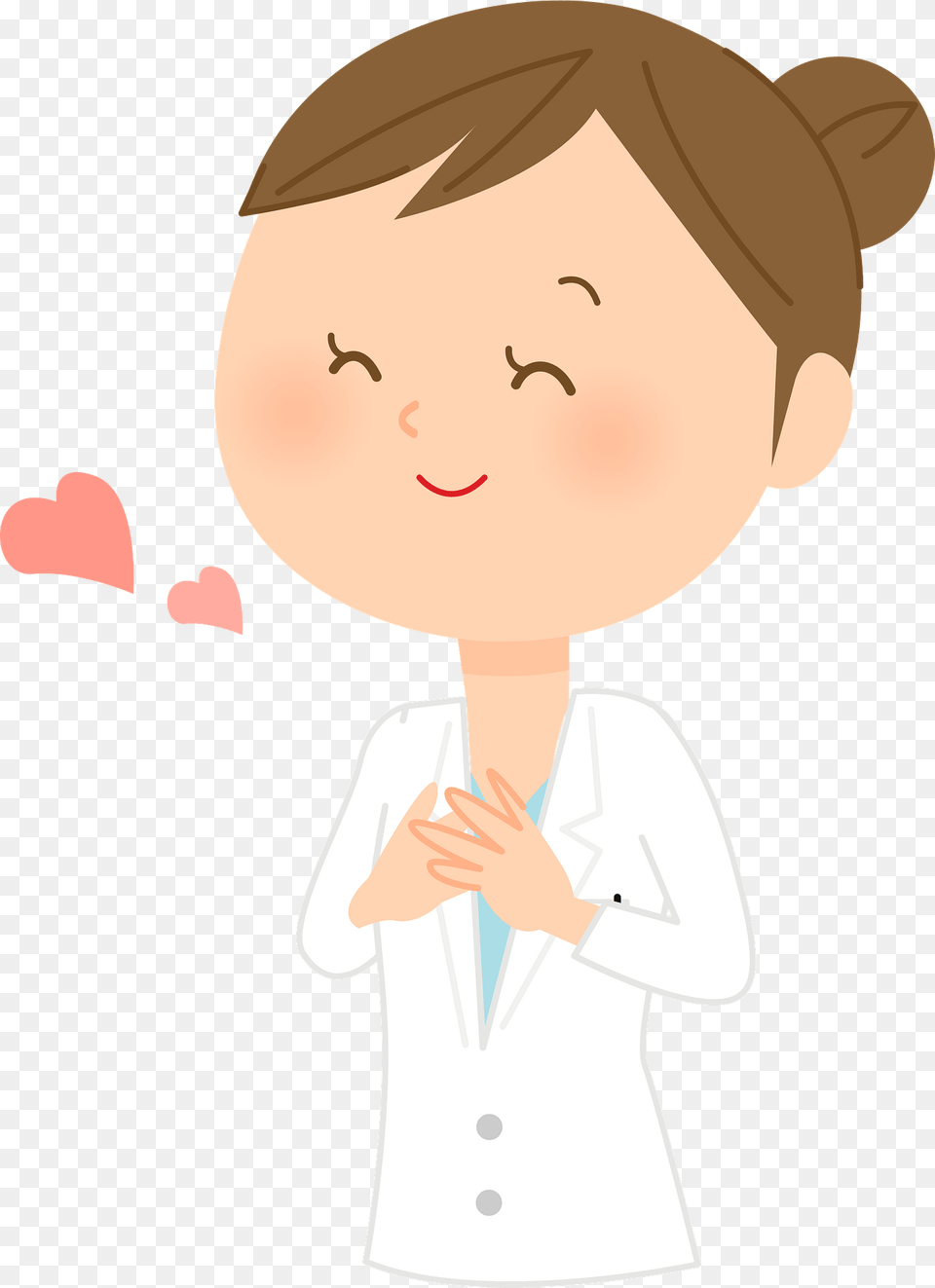 Casey Medical Doctor Woman Is In Love Clipart, Clothing, Coat, Baby, Person Png Image