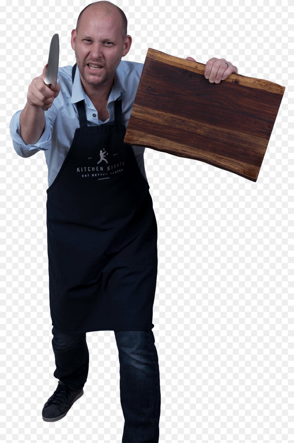 Casey With Chopping Block And Knife Hardwood, Body Part, Person, Finger, Hand Free Png
