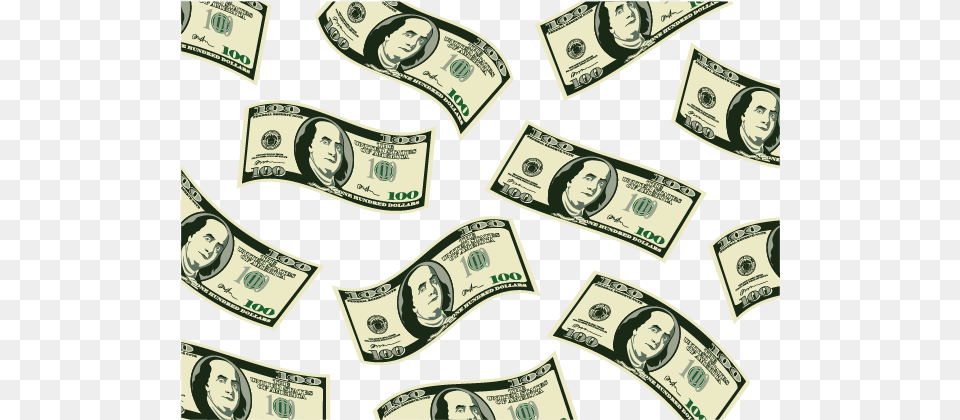 Cash Banknote Money United States Dollar Scattered Money, Person, Adult, Male, Man Free Png