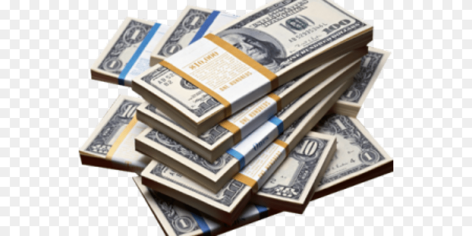 Cash Clipart Cash Stack Pile Of Money, Dollar, Business Card, Paper, Text Free Transparent Png