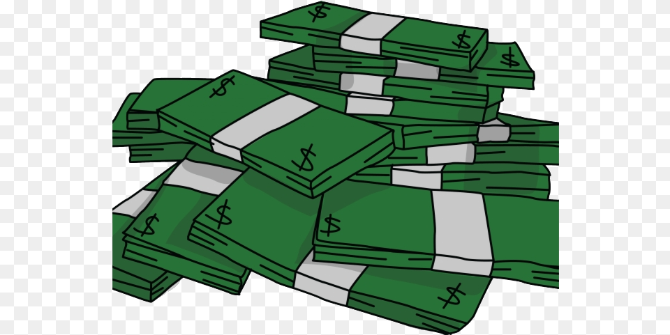 Cash Clipart Stack Stacks Of Money Hd Transparent Transparent Background Animated Money, Green, Bulldozer, Machine, Recycling Symbol Png Image
