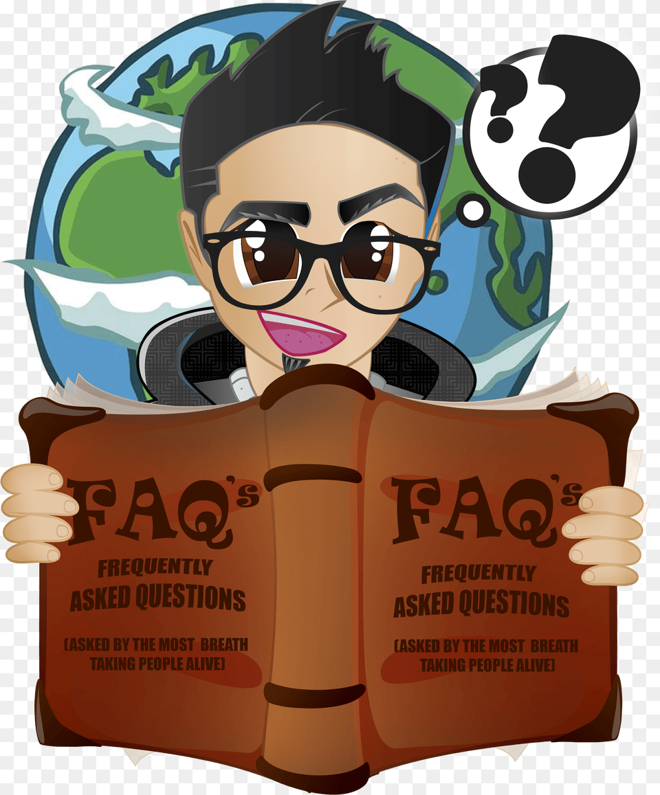 Cash Home Buyers Hub Guy Reading Faq Cartoon, Person, Poster, Advertisement, Book Free Transparent Png