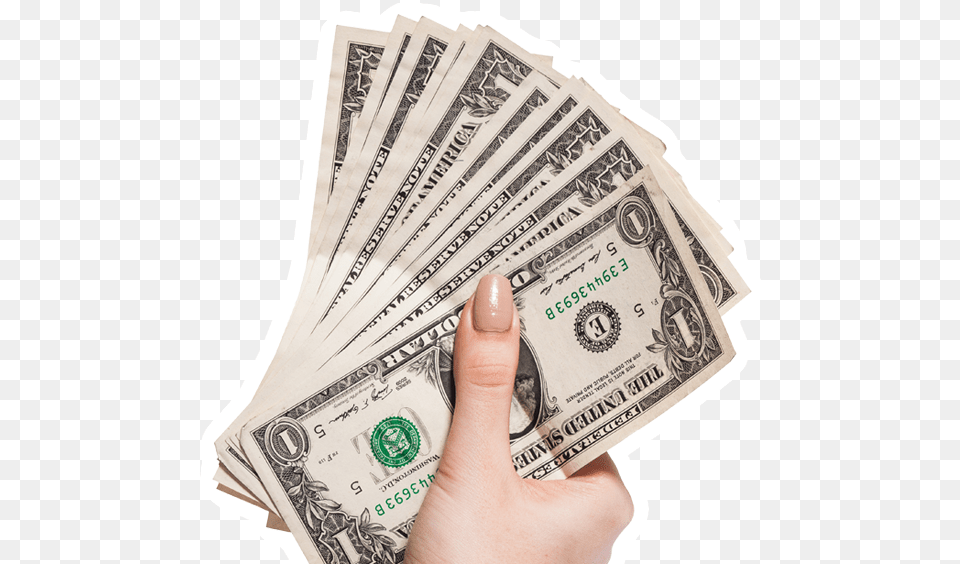 Cash In Hand Cash, Money, Dollar, Adult, Female Png Image