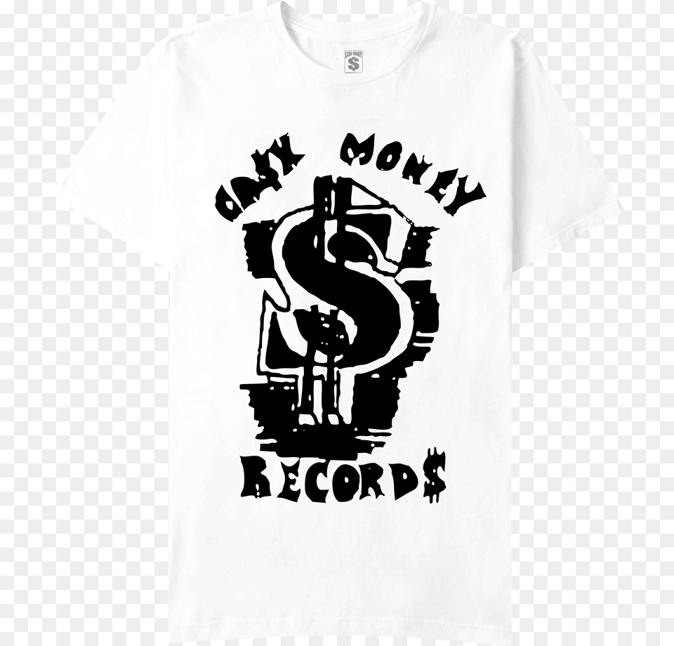 Cash Money Logo White T Shirt Cash Money Records Logo, Clothing, T-shirt, Stencil Free Png Download