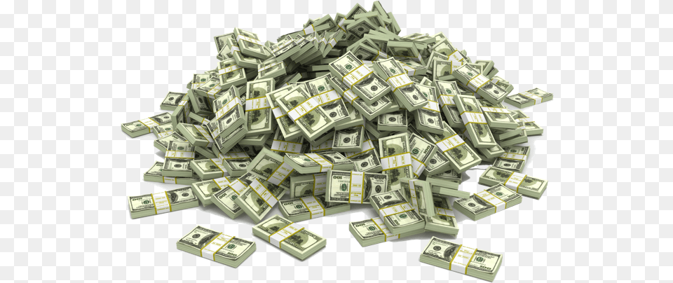 Cash Money Piles, Dollar Png