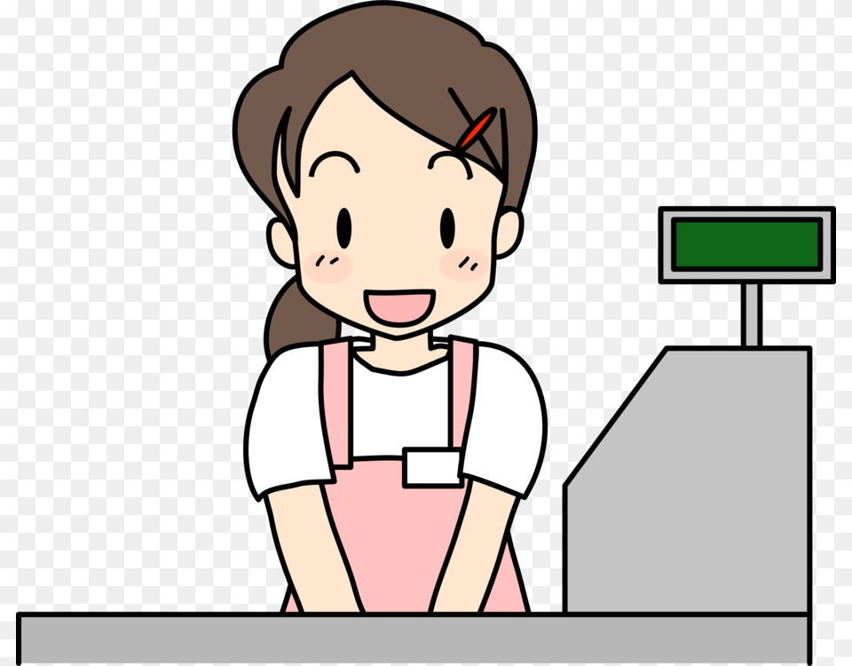 Cashier Boy Drawing Retail Clerk, Baby, Person, Face, Head Free Transparent Png