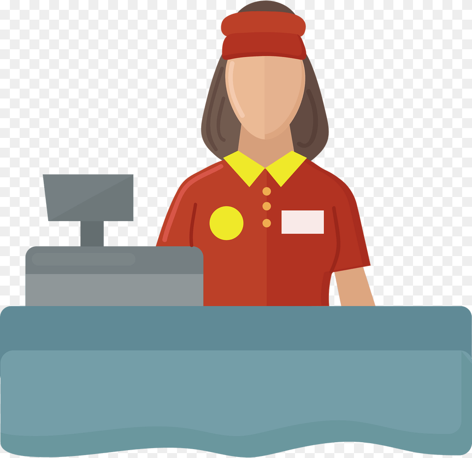 Cashier Clipart, People, Person, Architecture, Building Png Image