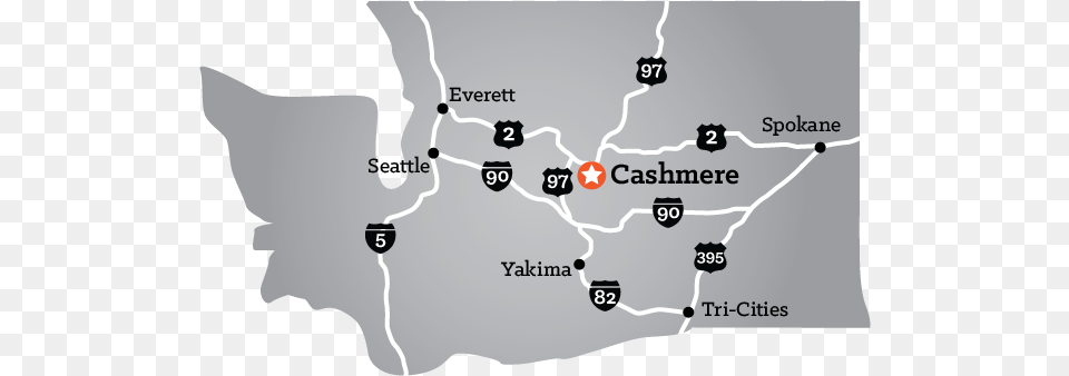 Cashmere Is Located In The Heart Of Washington State Cashmere Chamber Of Commerce, Chart, Map, Plot, Atlas Free Png Download