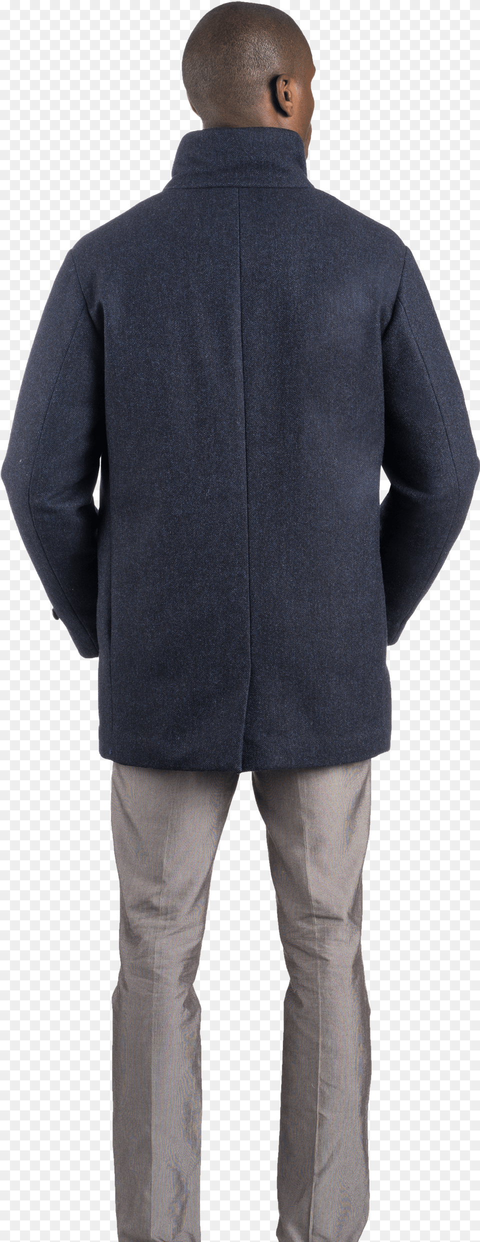 Cashmere Wool Car Coat British Blue Herringbone Norwegian Wool Png Image