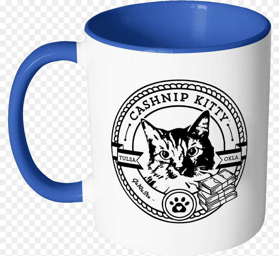 Cashnip Kitty Fan Club Coffee Mug Color Handle Black Logo Color Mug, Cup, Beverage, Coffee Cup, Machine Free Png Download
