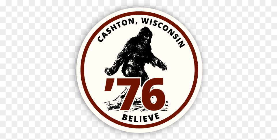 Cashton Bigfoot Sticker Label, Logo, Person, Adult, Female Free Png Download