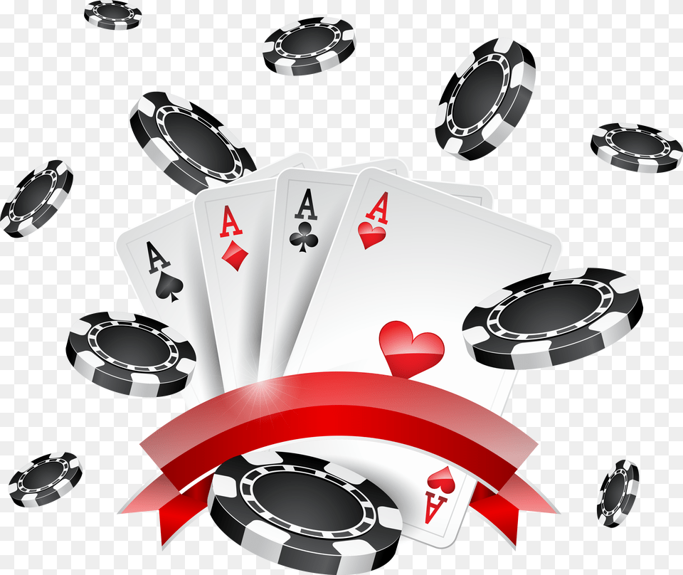 Casino Chips And Cards Decoration Clip Art Cards And Chips, Device, Grass, Lawn, Lawn Mower Png Image