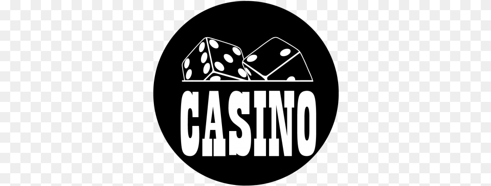 Casino Dice Gobo Youtube Button Black And White, Game Free Png