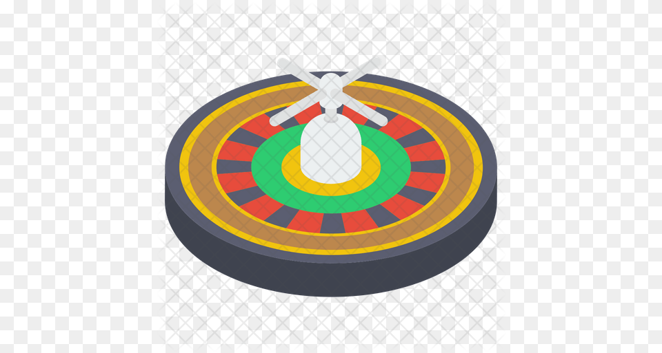 Casino Roulette Wheel Icon Of Isometric Birds Park, Urban, Game Free Transparent Png