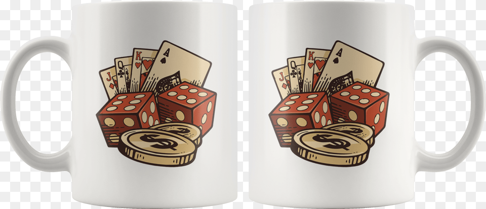 Casino Vector Set Vintage Handmade Mug Mug, Cup, Beverage, Coffee, Coffee Cup Png