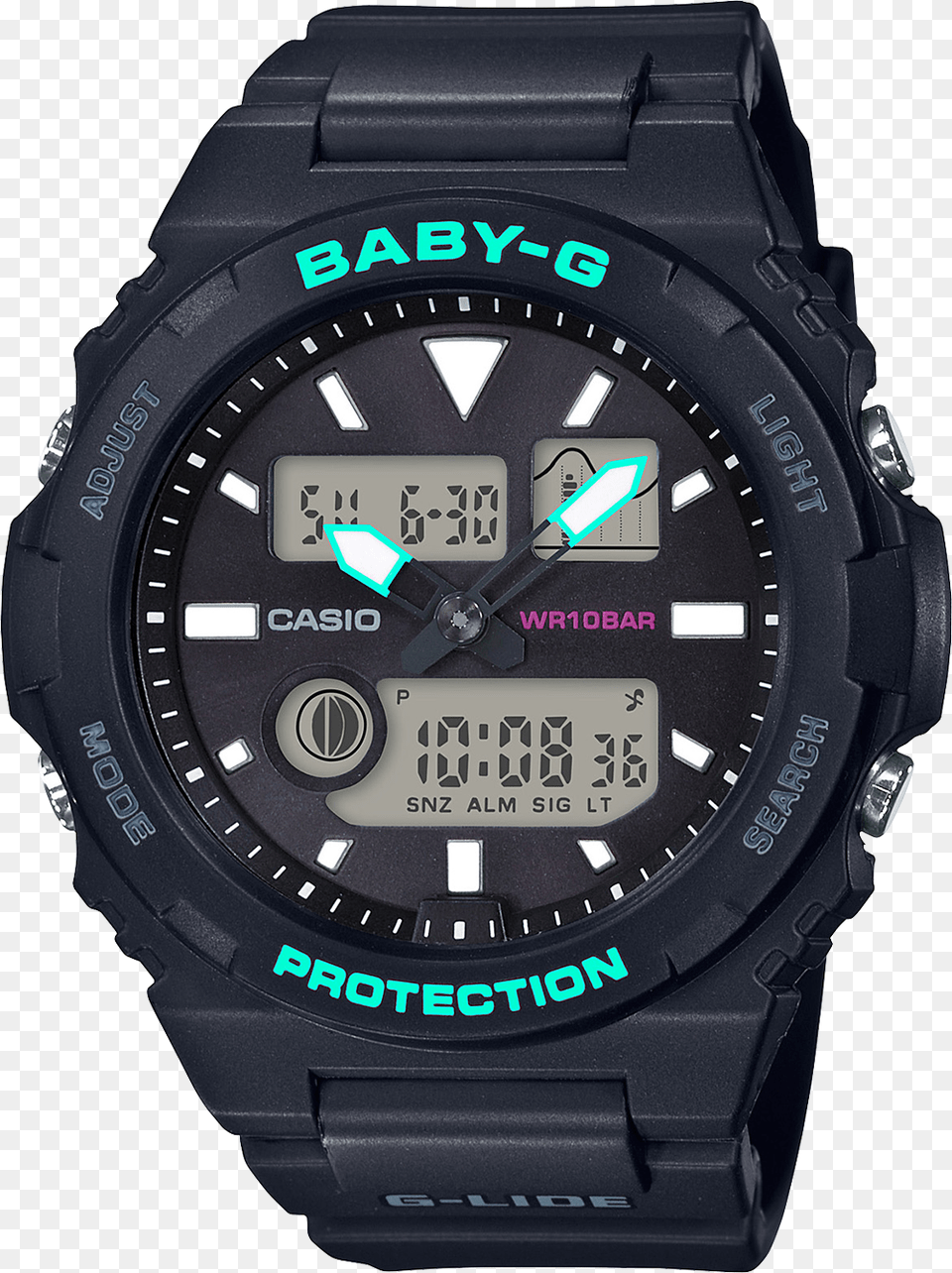 Casio Baby G Bax 100 1aer Bax100, Wristwatch, Digital Watch, Electronics, Person Free Transparent Png